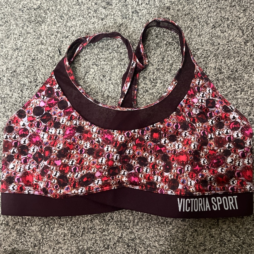 Multicolor Patterned Sports Bra